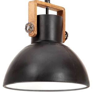 vidaXL Teollistyylinen riippuvalaisin 25 W musta py&ouml;re&auml; 40 cm E27