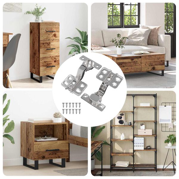 vidaXL Sarana 2 pcs Nikkeli 26 mm Rauta