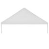 vidaXL Juhlateltan katto 5 x 10 m valkoinen