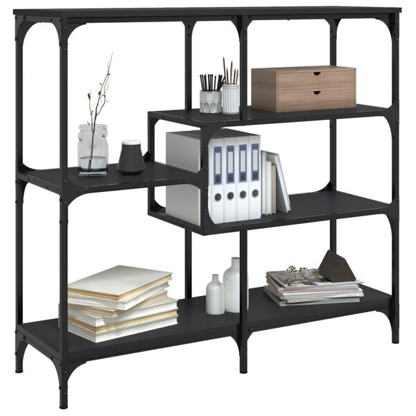 vidaXL Konsolipöytä musta 103x32x95 cm tekninen puu