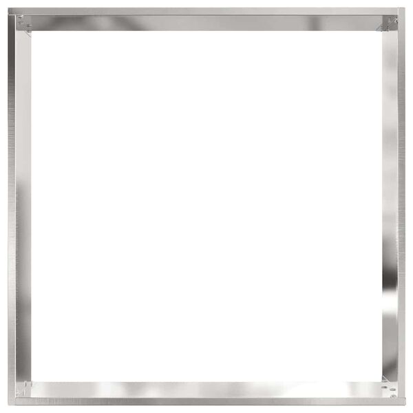 vidaXL Nurmireunus Hopea 50 x 50 x 13 cm Ruostumaton ter&auml;s