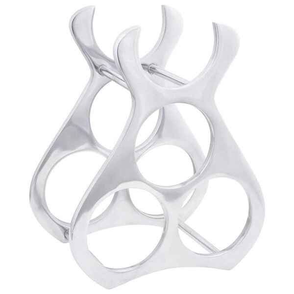 vidaXL Viinipukki Hopea 23 x 14 x 28 cm Alumiini