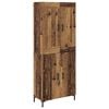vidaXL Korkea kaappi 2 kpl Vanha Puu 69,5 x 34 x 180 cm Tekninen puu