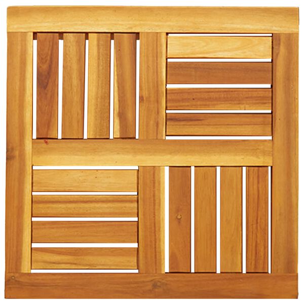 vidaXL Pöytälevy 50x50x2 cm neliö täysi akasiapuu