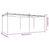 vidaXL Pergola sisäänvedettävä katto antrasiitti 589x292x230 cm