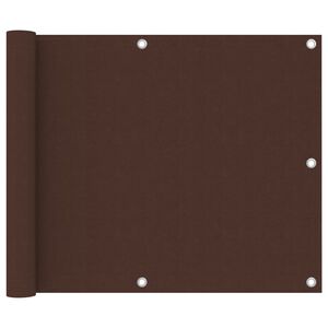 vidaXL Parvekkeen suoja ruskea 75x300 cm Oxford kangas