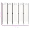 vidaXL 5-Paneelinen tilanjakaja 200x180 cm valkoinen