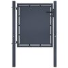 vidaXL Puutarhan portti ter&auml;s 100x75 cm antrasiitti