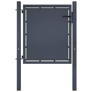 vidaXL Puutarhan portti ter&auml;s 100x75 cm antrasiitti