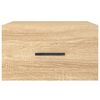 vidaXL Seinäkiinnitettävä yöpöytä Sonoma-tammi 35x35x20 cm