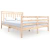 vidaXL S&auml;ngynrunko 150x200 cm King Size t&auml;ysi puu