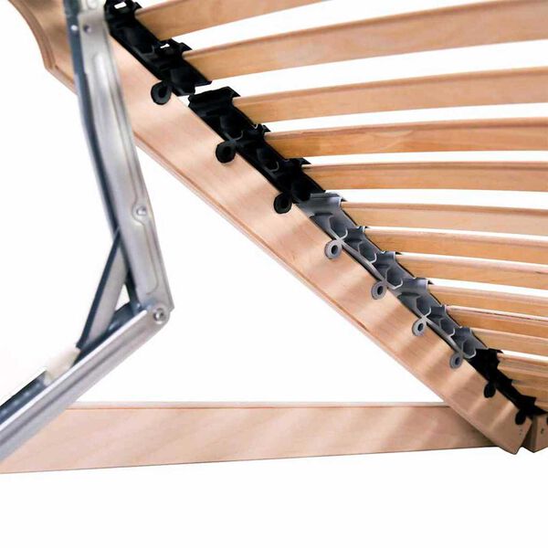 vidaXL Sälepohja Ruskea 4FT Small Double Kiinteä pyökki