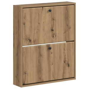 vidaXL Sein&auml;lle asennettava kenk&auml;kaappi BREDA 71 x 17 x 86 cm
