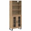 vidaXL Korkea kaappi 2 kpl Artisan tammi 69,5 x 34 x 180 cm