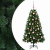 vidaXL Tekojoulukuusi joulupalloilla 120 cm 150 LEDi&auml;