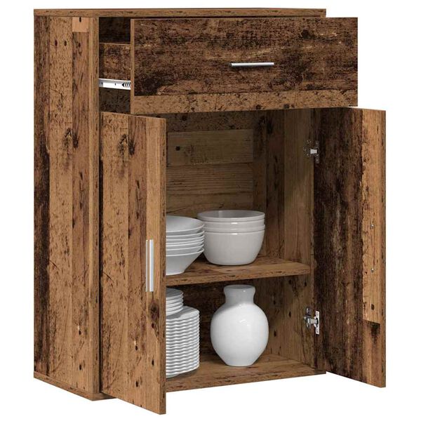 vidaXL Sivup&ouml;yt&auml; Vanha puu 60 x 30 x 84 cm Tekninen puu