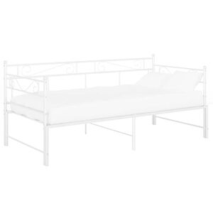 vidaXL Vuodesohvan runko valkoinen metalli 90x200 cm