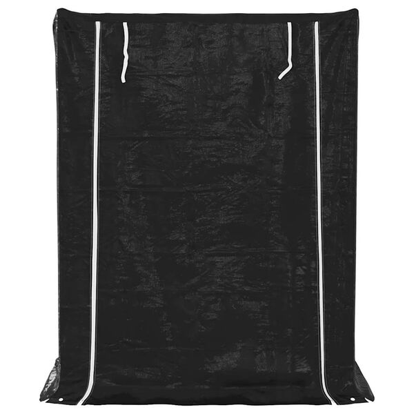 vidaxL Polttopuuteline sadesuojalla 150x80x200 cm galvanoitu ter&auml;s