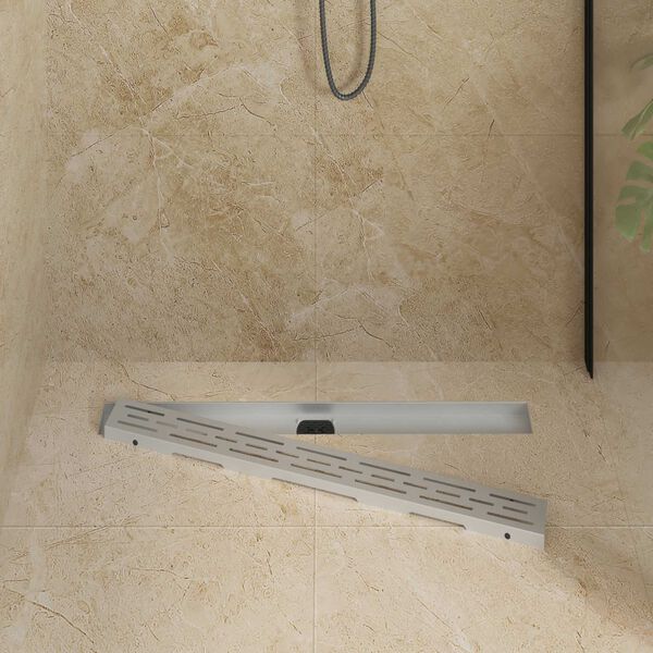 vidaXL Suihkukaivo lasikannella ja 360&deg; syphonilla Hopea 80 cm