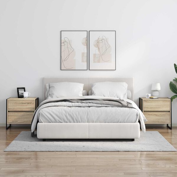 vidaXL Y&ouml;p&ouml;yt&auml; laatikon kanssa Sonoma 50 x 39.5 x 50 cm Tekninen puu