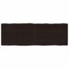 vidaXL P&ouml;yt&auml;levy ruskea 120x40x(2-4)cm k&auml;sitelty t&auml;ystammi el&auml;v&auml; reuna