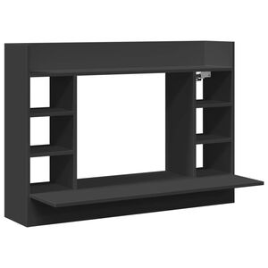 vidaXL Ty&ouml;p&ouml;yt&auml; sein&auml;lle musta 105x48x75 cm tekninen puu