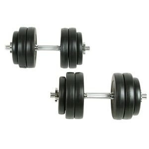 vidaXL K&auml;sipainosarja 18 osaa 30 kg