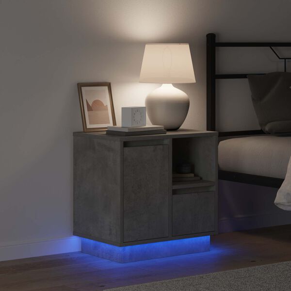 vidaXL Y&ouml;p&ouml;yt&auml;kaappi 2 pcs Betoni Harmaa 50 x 34,5 x 50 cm.