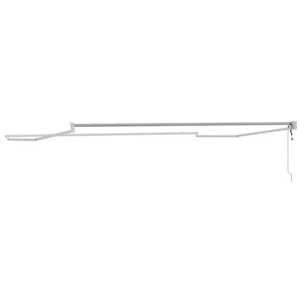 vidaXL S&auml;hk&ouml;k&auml;ytt&ouml;inen ulosvetokangasrunko Valkoinen 4 x 2 m Alumiini