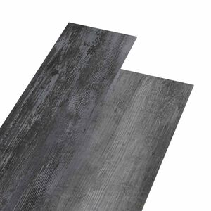 vidaXL Lattialankut Kiilt&auml;v&auml; harmaa 5,02 m&sup2; 36 kpl Polyvinyylikloridi