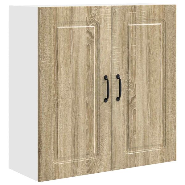 vidaXL Keitti&ouml;kaappi Kalmar Sonoman tammi 80 x 31 x 80 cm Tekninen puu