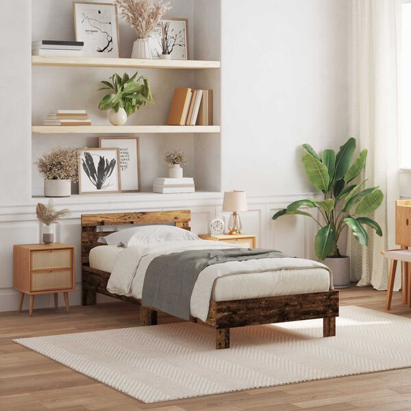 vidaXL S&auml;ngyn runko p&auml;&auml;tyll&auml; Vanha puu 2FT6 Small Single Tekninen puu