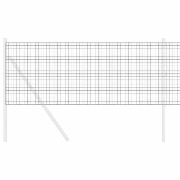vidaXL Hitsattu lankaa Harmaa 0.6 x 50 m Teräs