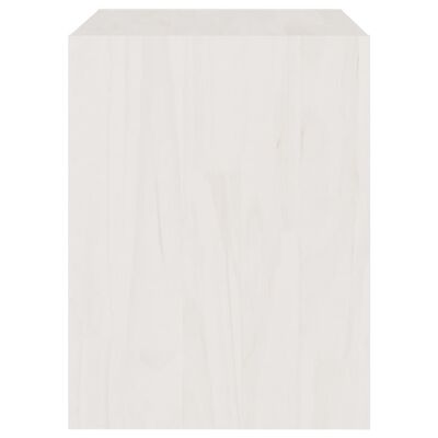 vidaXL Yöpöydät 2 kpl valkoinen 40x30,5x40 cm täysi mänty