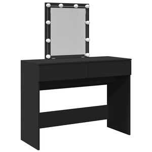 VidaXL Peilip&ouml;yt&auml; LED-valoilla musta 100x40x130 cm