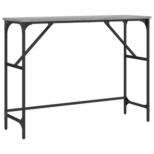 vidaXL Konsolip&ouml;yt&auml; harmaa Sonoma 100x32x75 cm tekninen puu