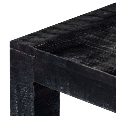 vidaXL Sohvapöytä musta 110x50x35 cm täysi mangopuu
