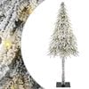 vidaXL Joulukuusi 300 LED-valoilla Valkoinen 210 cm PE ja Ter&auml;s