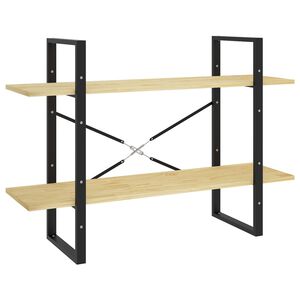 vidaXL 2-tasoinen kirjahylly 100x30x70 cm täysi mänty