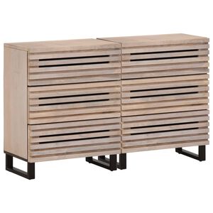 vidaXL Senkit 2 kpl 60x34x75 cm t&auml;ysi mangopuu