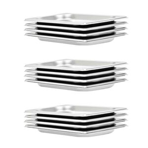 vidaXL Ruokavuoat 12 kpl GN 1/4 20 mm ruostumaton ter&auml;s