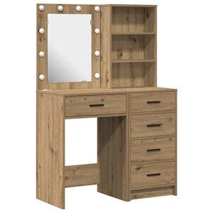 vidaXL Meikkip&ouml;yt&auml; 2 pcs Ruskea 50 x 41 x 135 cm Tekninen puu