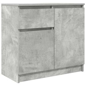 vidaXL Senkki laatikolla betoninharmaa 71x35x65 cm tekninen puu