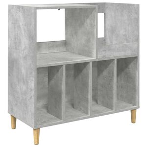 vidaXL Vinyylisoittimen teline Betoninharmaa 82 x 39,5 x 82,5 cm