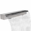 Suorakulmainen vesiputous suihkul&auml;hde ruostumaton ter&auml;s 90 cm
