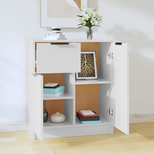 vidaXL Senkki valkoinen 60x30x70 cm tekninen puu