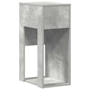 vidaXL Tietokonetorniteline laatikolla Betonin harmaa 30x44x74 cm