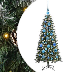 vidaXL Tekojoulukuusi Vihre&auml; 120 cm PVC, muovi ja ter&auml;s