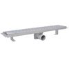 vidaXL Lineaarinen suihkukaivo 2 kpl aalto 630x140mm ruostumaton ter&auml;s