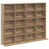 vidaXL CD-kaappi 2 kpl Artisaanitammi 65 x 23,5 x 97,5 cm Tekninen puu